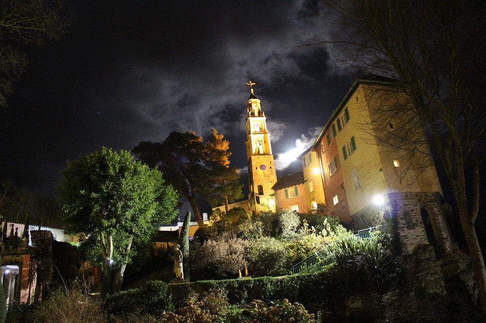 An eerie view of Portmeirion hotel's village by night as seen by Paul Shearer from Cheshire.