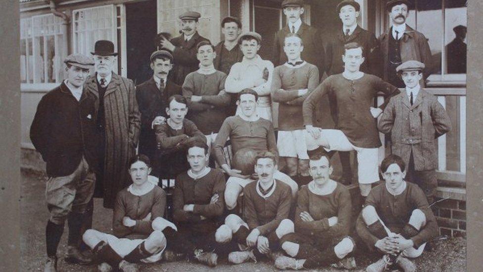 Llanwrtyd Wells' football team 1909-10