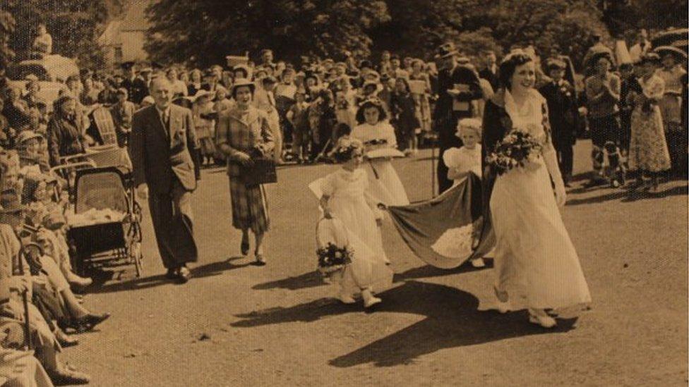 Town festival, photograph undated