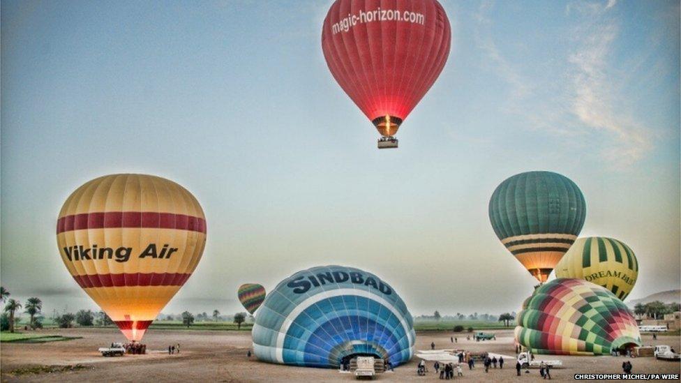 Balloons at launch site prior to the crash (26/02/13)