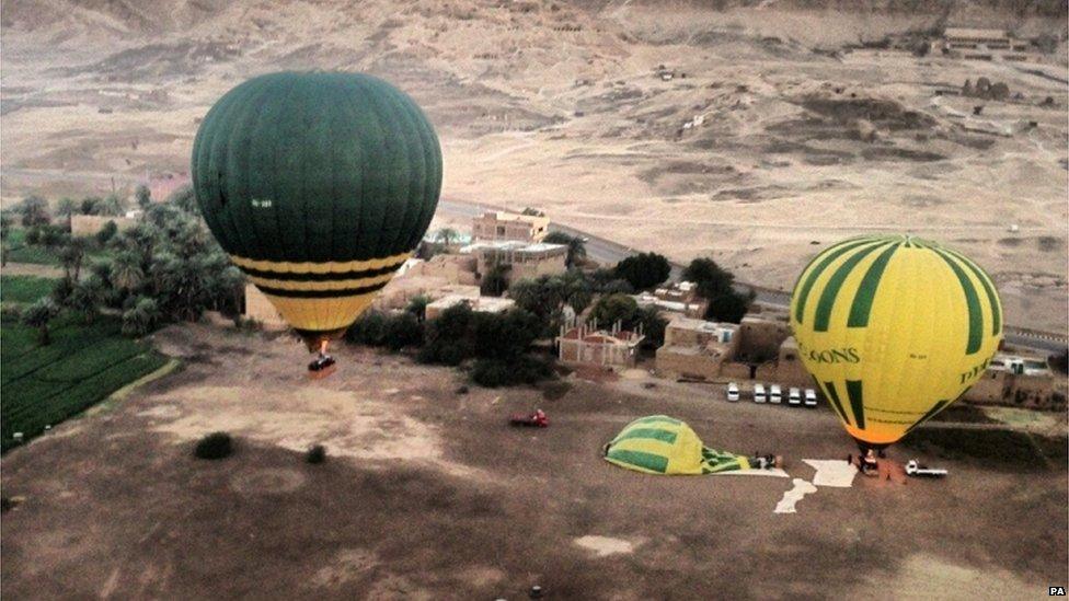 Balloons at launch site prior to the crash (26/02/13)