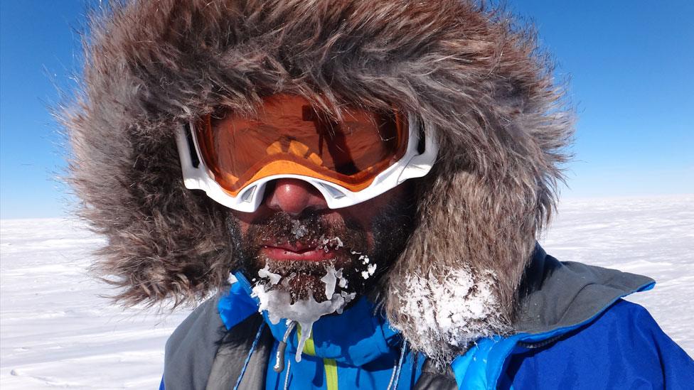 Richard Parks in Antarctica