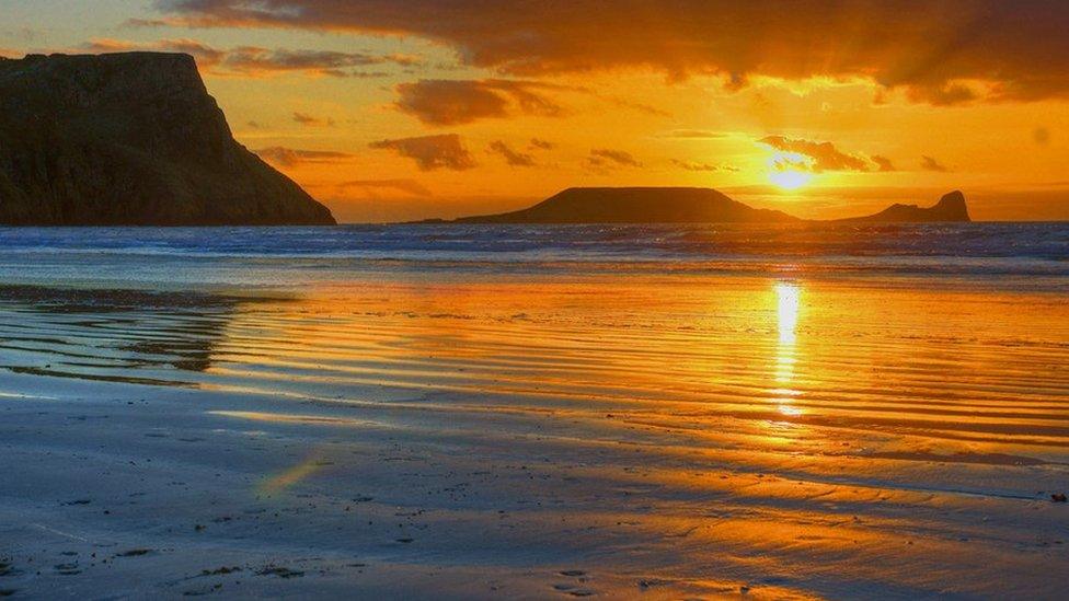 Llangennith Beach on Gower by Ian Keevil