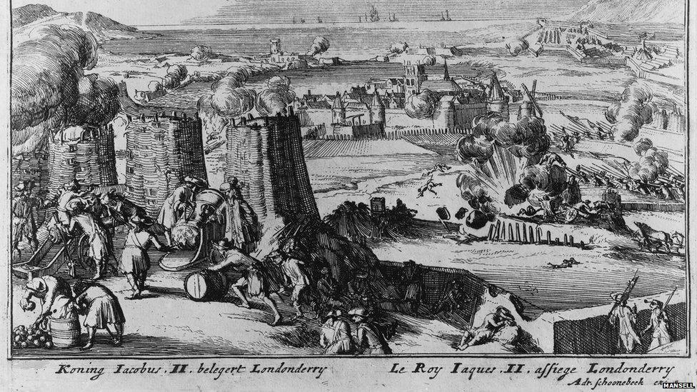 Woodcut of the Siege of Londonderry