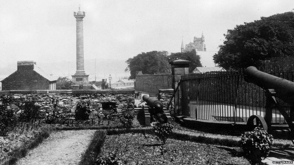 The Royal Bastion in Derry city circa 1900