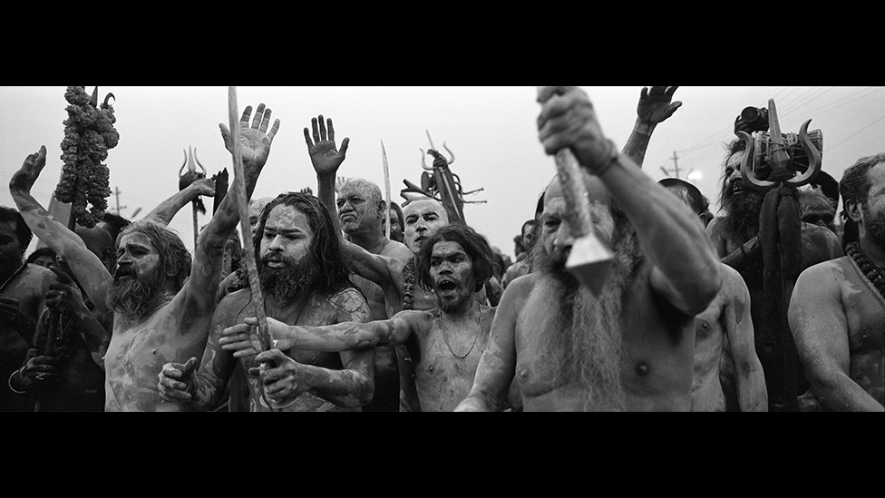 Naga sadhus at Kumbh Mela