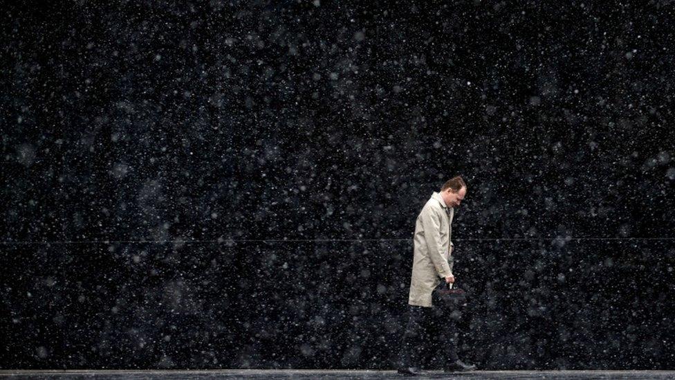 Man walking in central London
