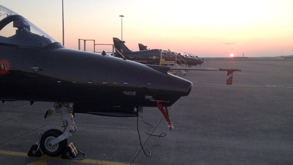 Jet trainers at RAF Valley, Anglesey