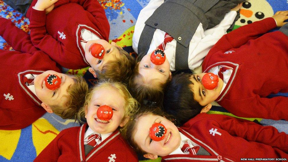 Pupils at New Hall Preparatory School