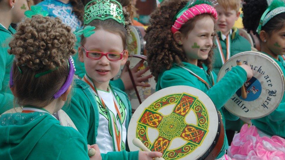 Young Irish dancers