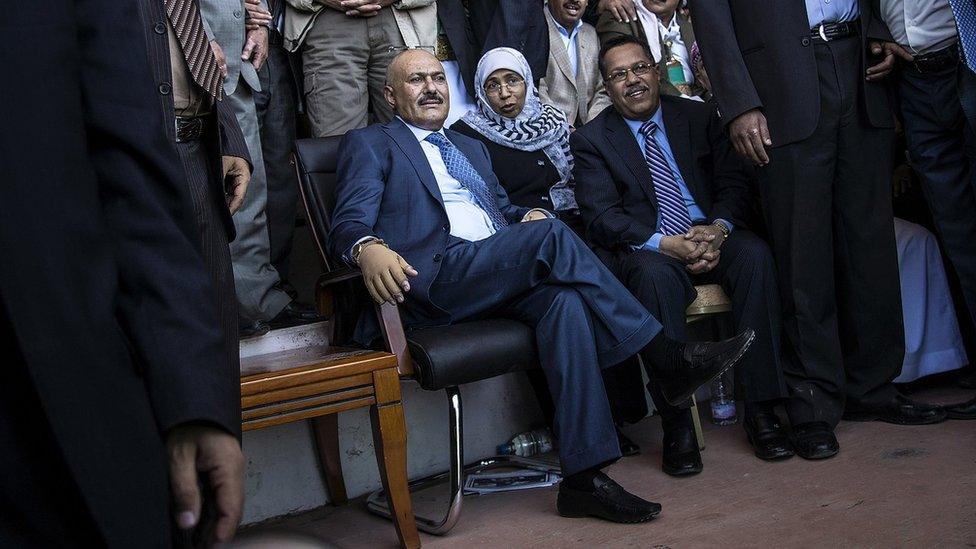 Ali Abdullah Saleh holds large political gathering in Sanaa