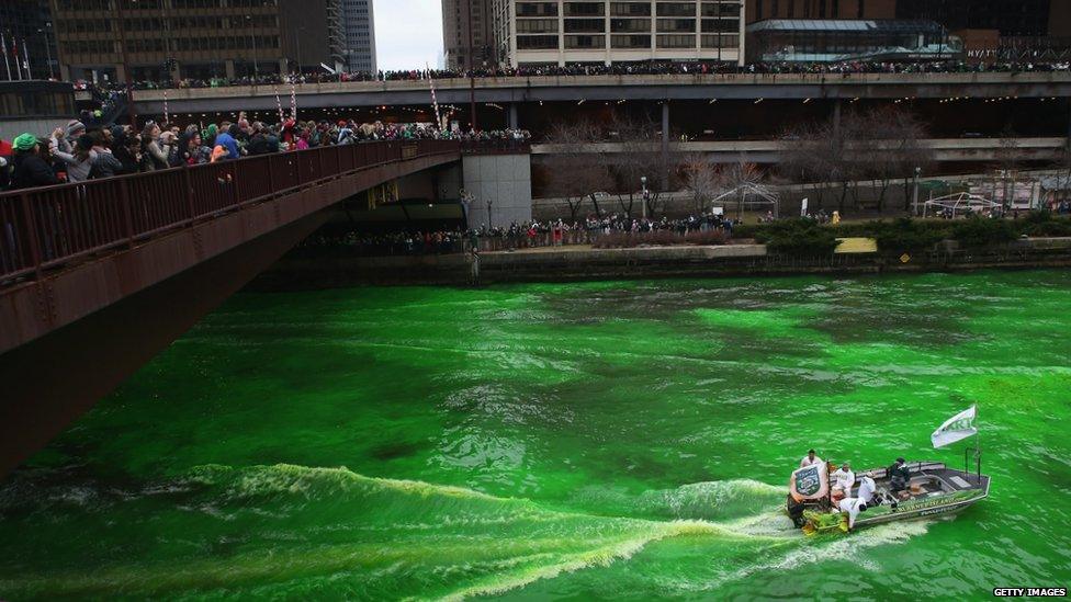 Chicago's green river