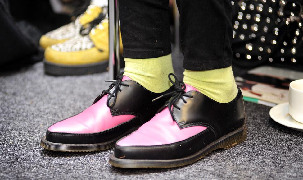 Northampton University student shoes of her pair of Dr Martens