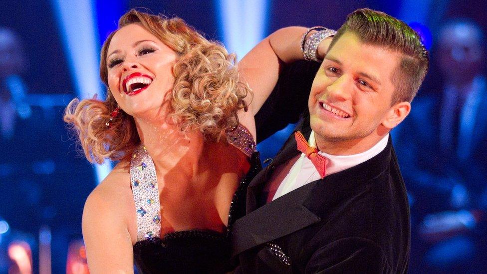 Kimberley Walsh and Pasha Kovalev.