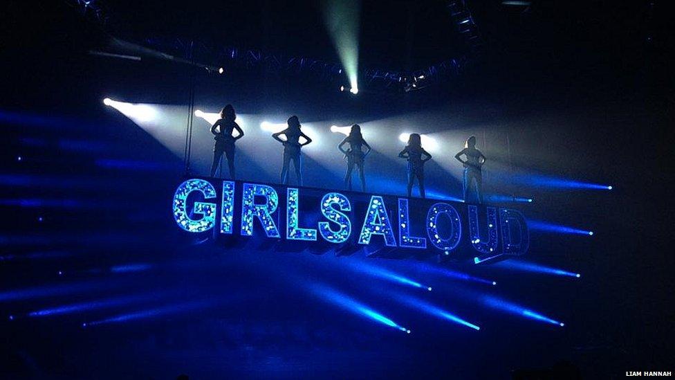 Girls Aloud performing