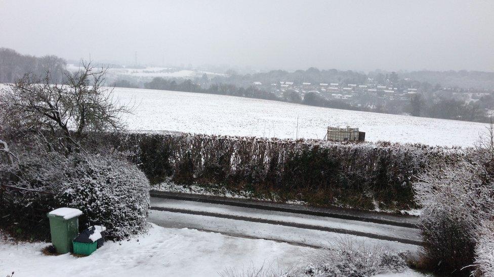 Snow-covered field. Photo: Russell Jackson