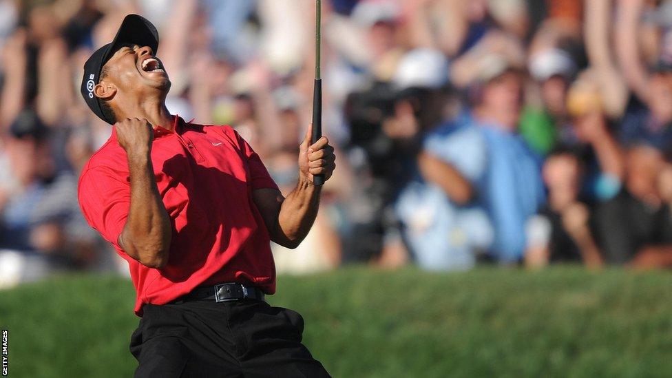 Tiger Woods's last major came at the 2008 US Open