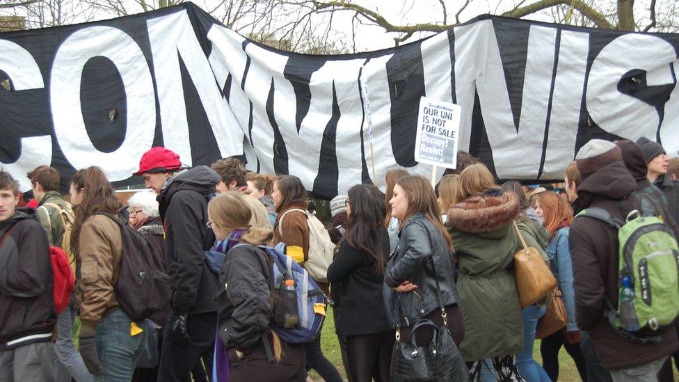 University of Sussex protest