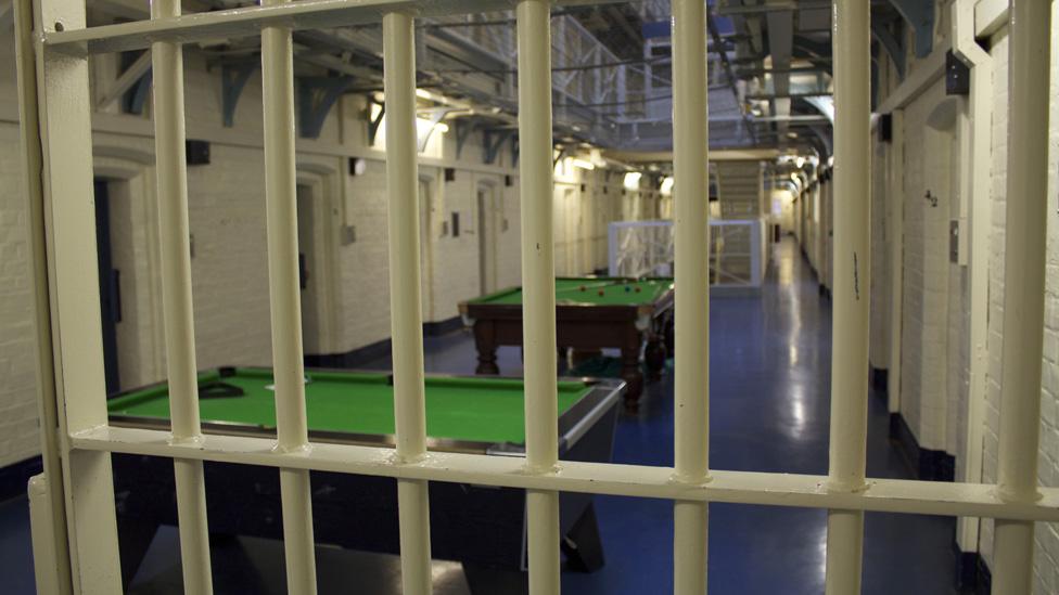 Prison wing at HMP Shrewsbury