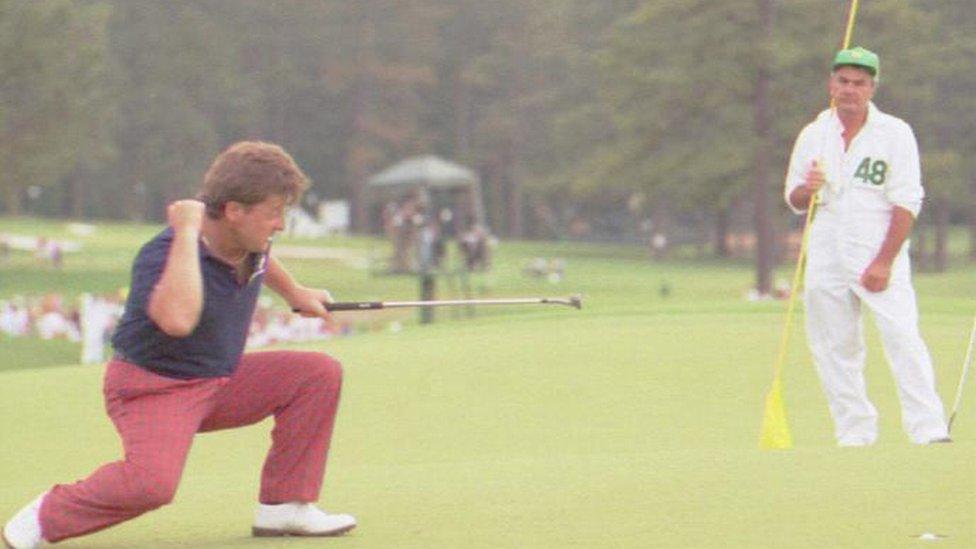 Ian Woosnam wins the 1991 Masters