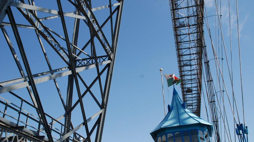 View of Newport Transporter Bridge