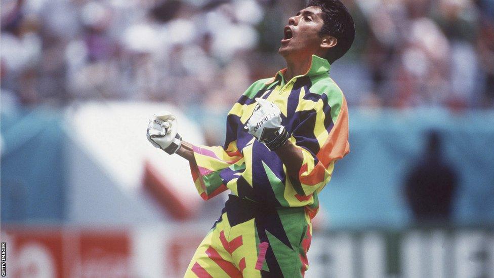 Mexico's Jorge Campos 1994 World Cup