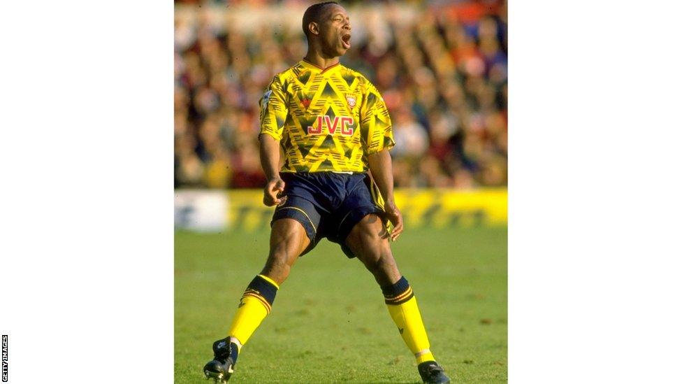 Arsenal's Ian Wright 1992-93