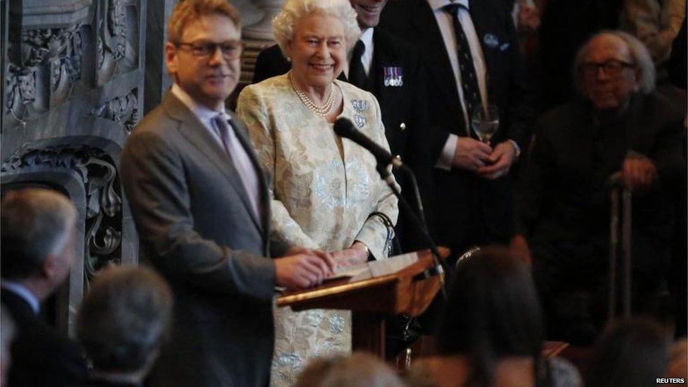 The Queen with Sir Kenneth Branagh