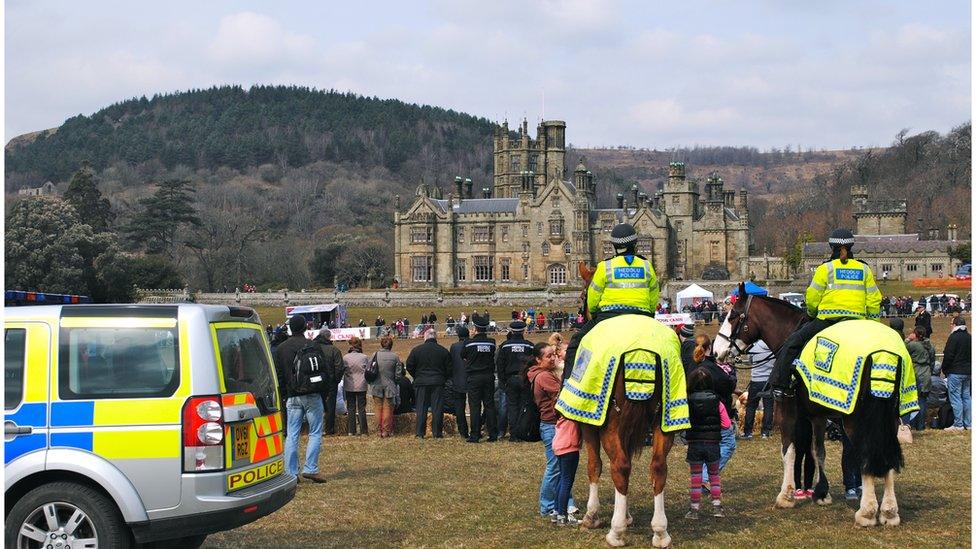 Margam Country Park and police