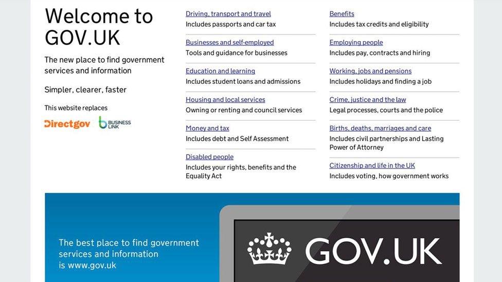 Gov.uk website