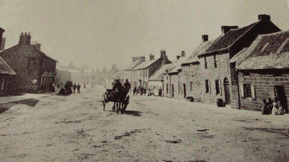 A poor-looking street in Newbiggin