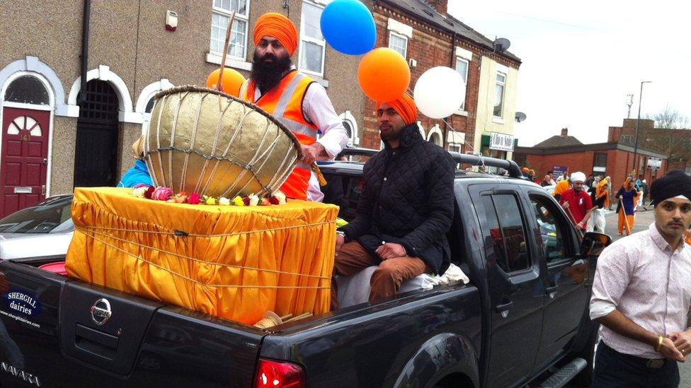 Thousands take part in Derby's celebrations for Sikh festival Vaisakhi