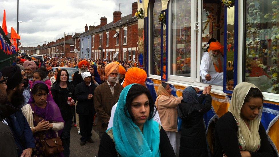 Thousands take part in Derby's celebrations for Sikh festival Vaisakhi