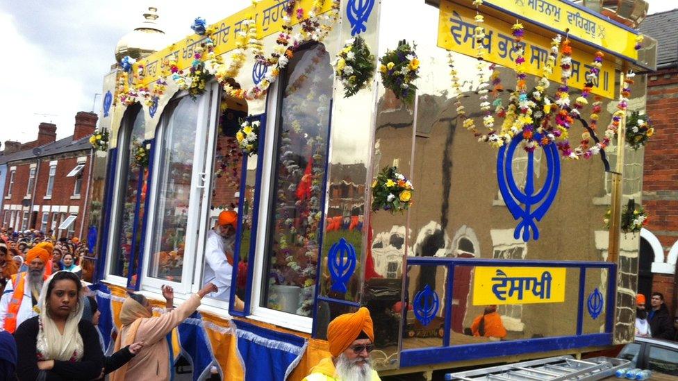 Thousands take part in Derby's celebrations for Sikh festival Vaisakhi