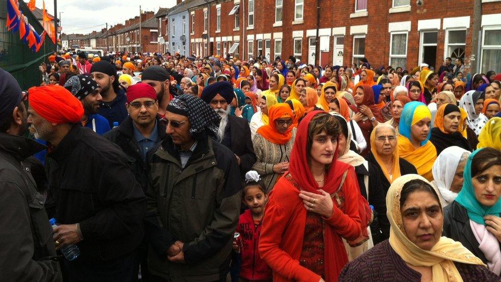 Thousands take part in Derby's celebrations for Sikh festival Vaisakhi