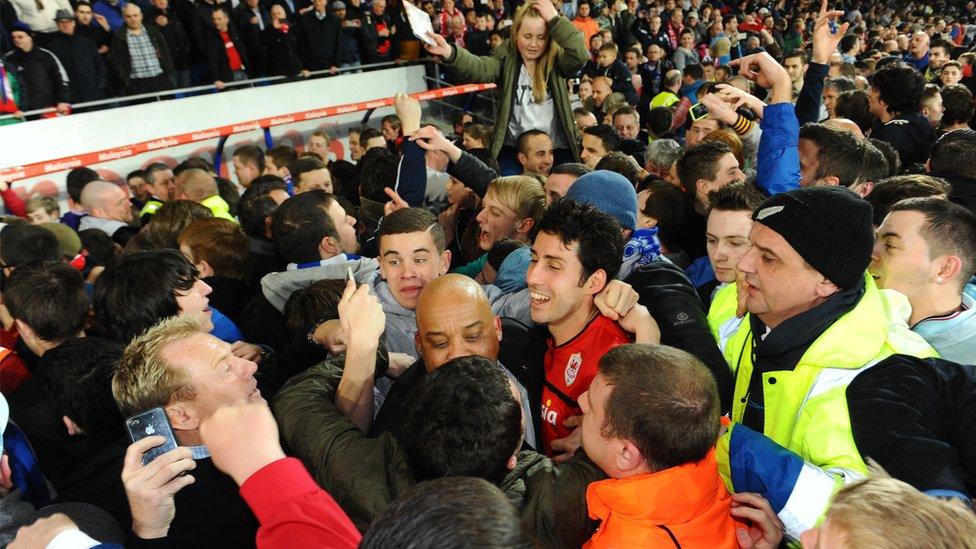 Cardiff City fans