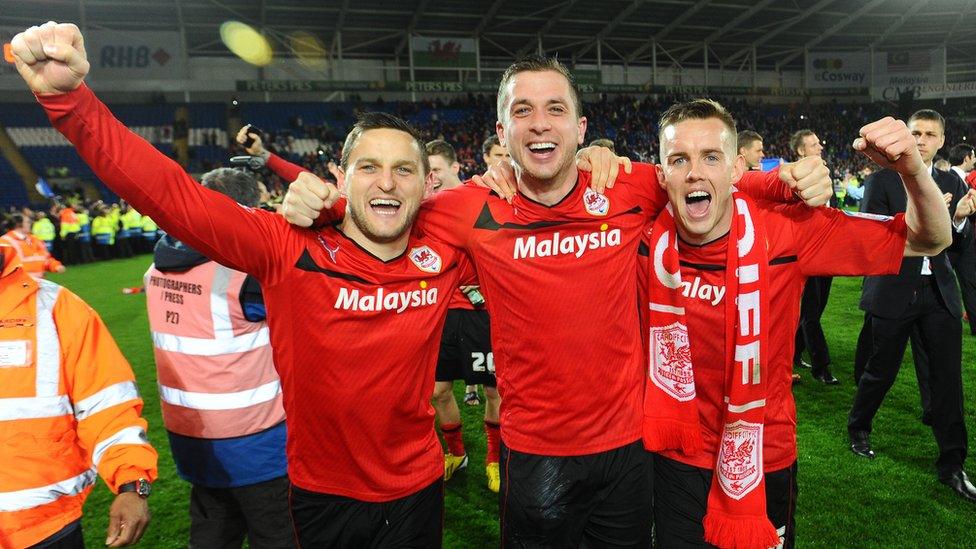 Cardiff City players