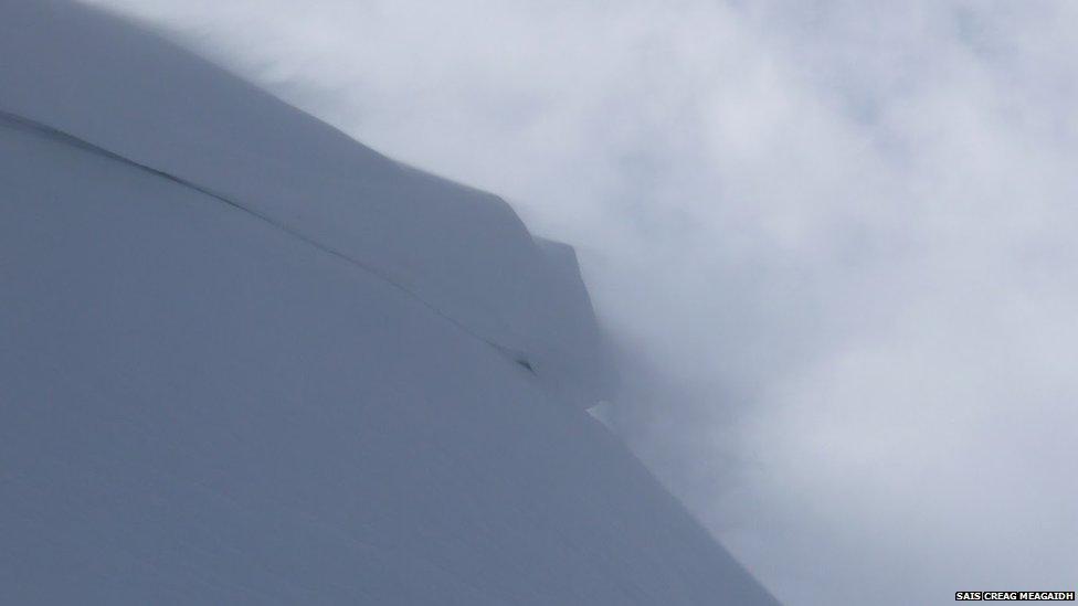 Spindrift in Creag Meagaidh