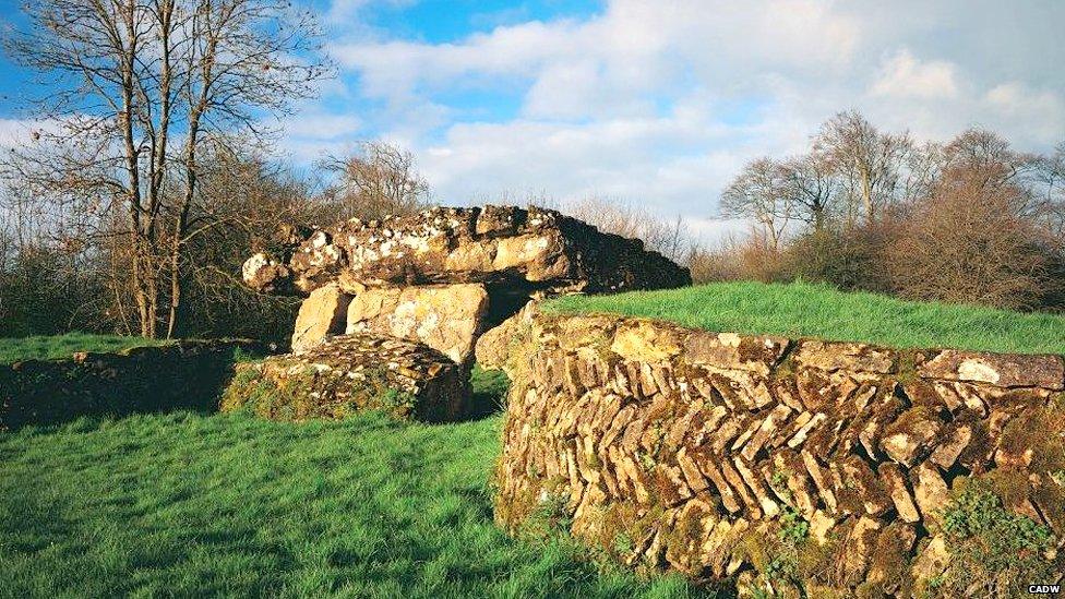 Tinkinswood burial by Cadw