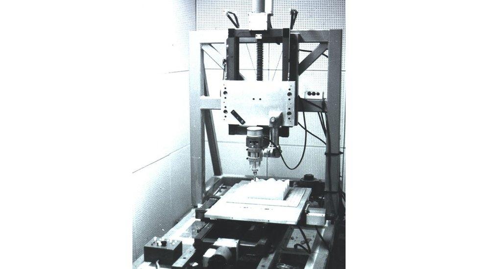 Foam cutting machine, copyright University of Cambridge