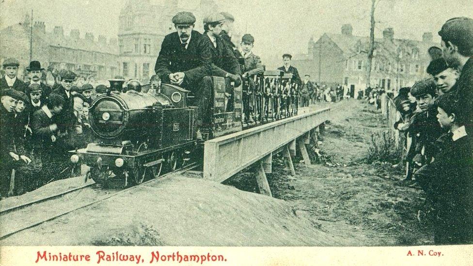 The miniature railway at Abington Park