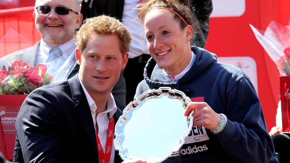 Tatyana McFadden and Prince Harry