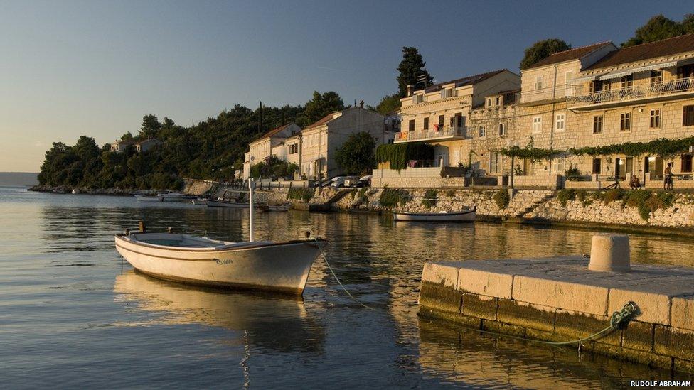 Croatia's range of islands have become a popular tourist destination. This is the village of Racisce, on Korcula, one of the larger islands just off the Dalmatian coast.