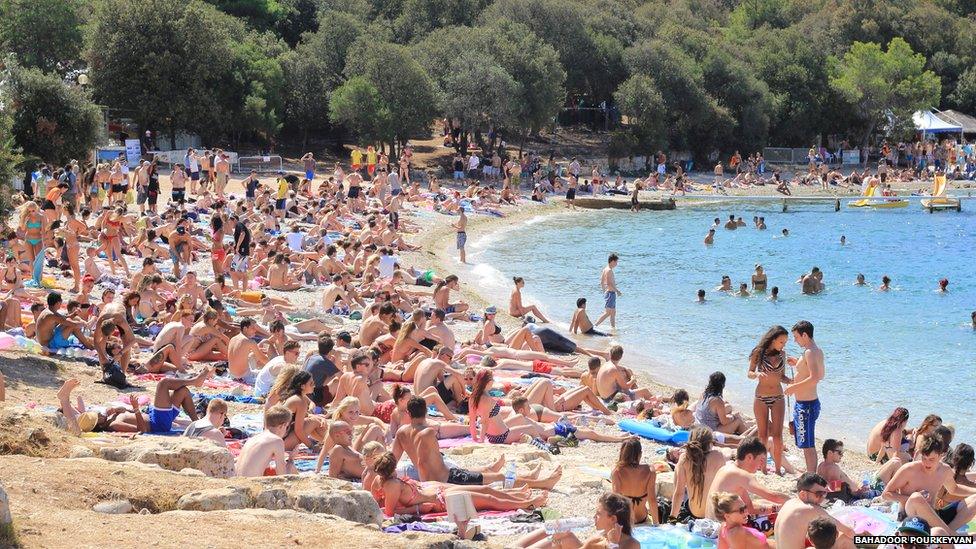 Beach scene