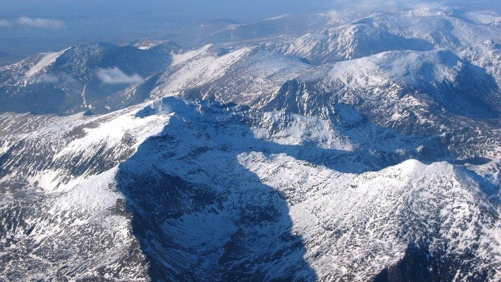 Snowdonia from the air