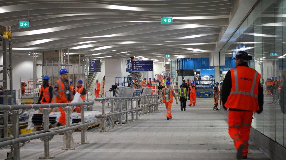 Preview of the new concourse at New Street station