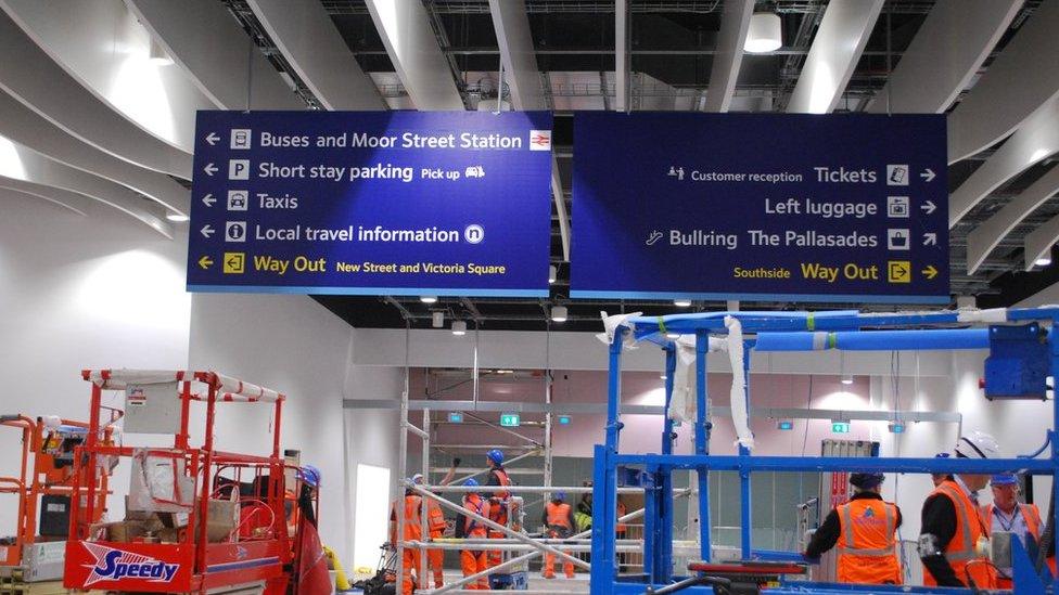 Preview of the new concourse at New Street station