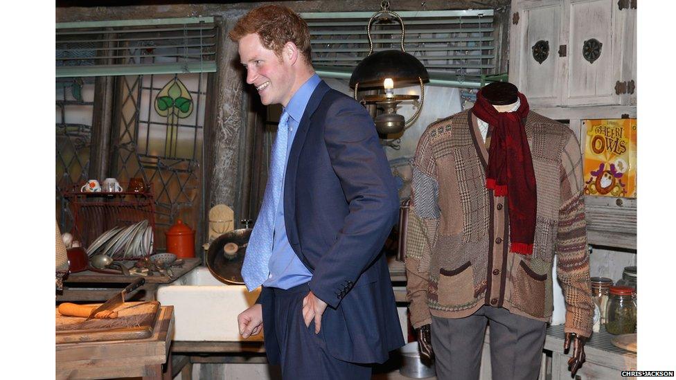 Prince Harry in the Bungalow kitchen