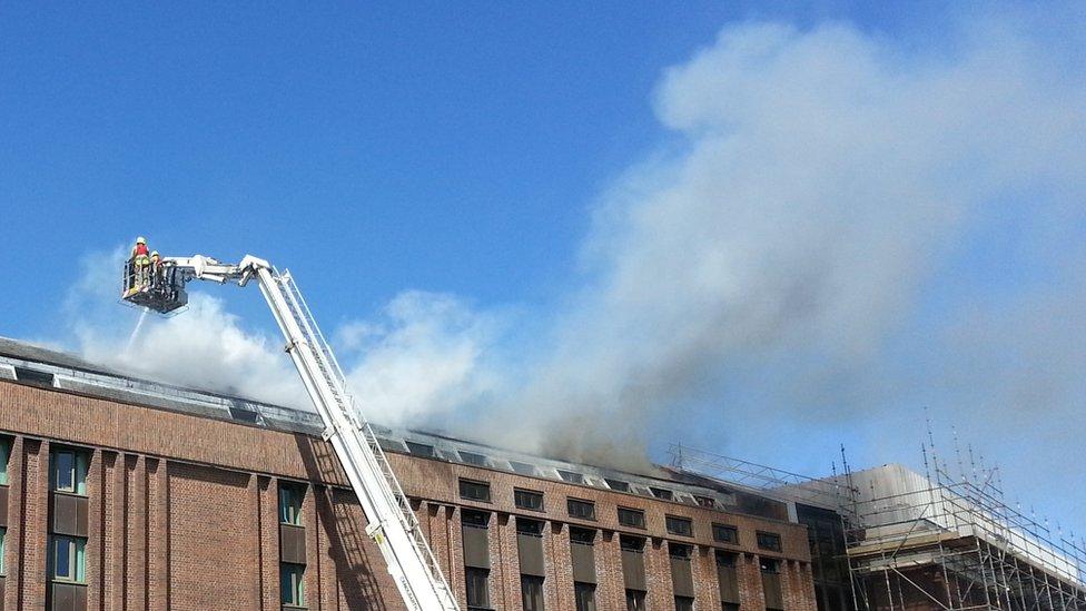 Fire at National Library in Aberystwyth