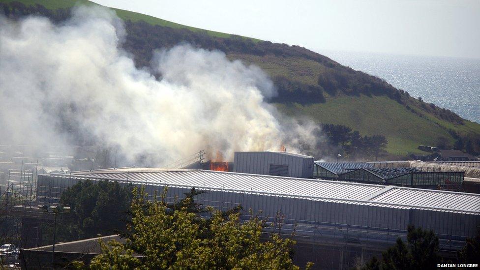 Fire at National Library in Aberystwyth